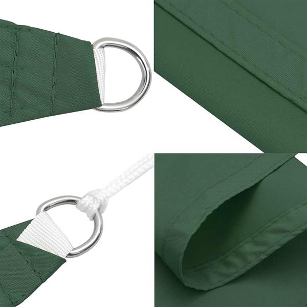 Grote foto vidaxl schaduwdoek donkergroen 7x5x5 m 100 polyester oxford tuin en terras overige tuin en terras
