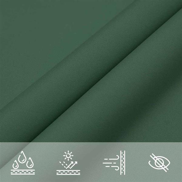 Grote foto vidaxl schaduwdoek donkergroen 7x5x5 m 100 polyester oxford tuin en terras overige tuin en terras