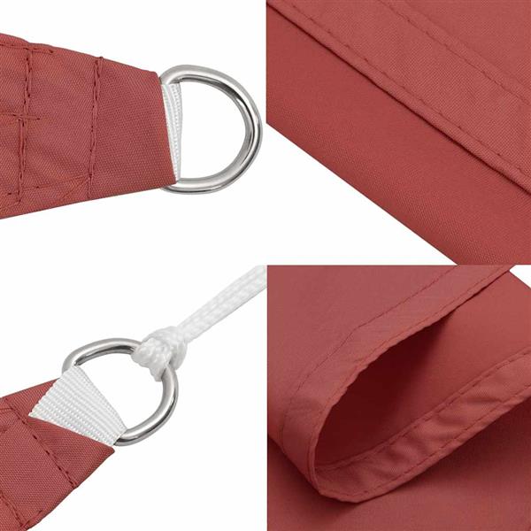 Grote foto vidaxl zonneschermzeil terracotta 7x5x5 m 100 polyester oxford tuin en terras overige tuin en terras