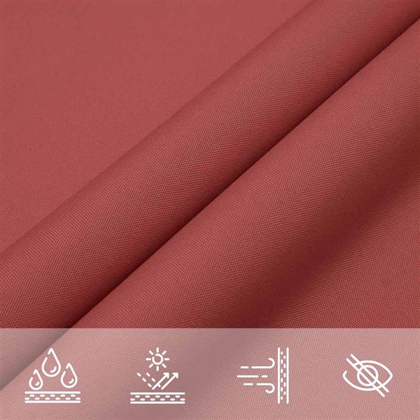 Grote foto vidaxl zonneschermzeil terracotta 7x5x5 m 100 polyester oxford tuin en terras overige tuin en terras