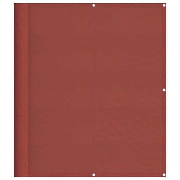 Grote foto vidaxl balkonscherm terracotta 120x800 cm 100 polyester oxford tuin en terras overige tuin en terras