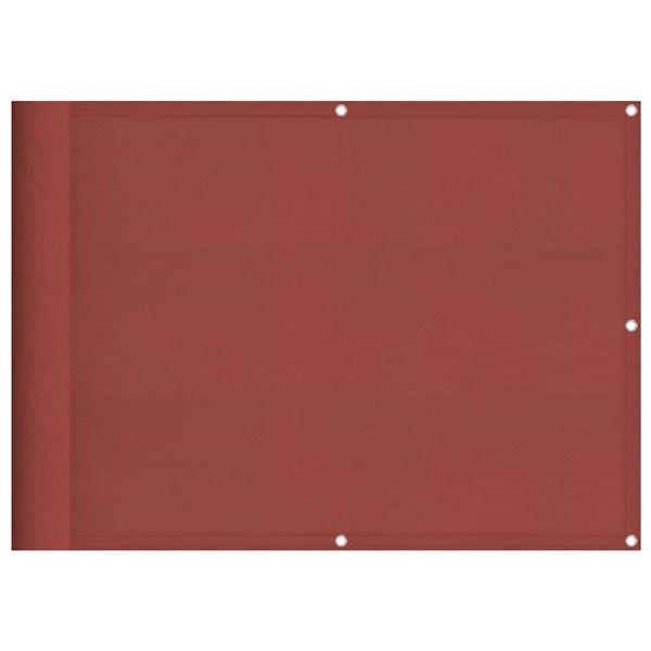 Grote foto vidaxl balkonscherm terracotta 75x700 cm 100 polyester oxford tuin en terras overige tuin en terras