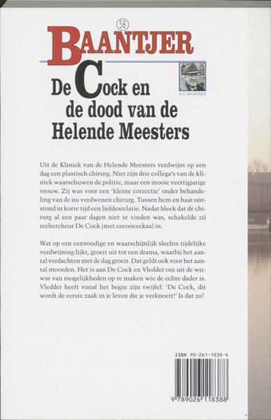 Grote foto de cock en de dood van de helende meesters baantjer 58 boeken detectives