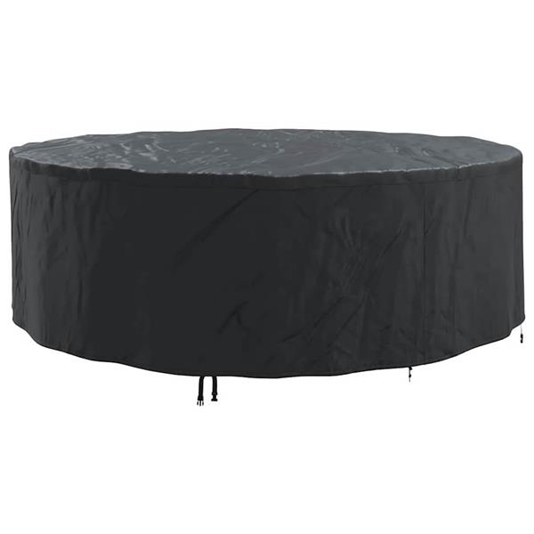 Grote foto vidaxl hoes voor tuinmeubelen zwart 279 x 279 x 105 cm 210d stof tuin en terras tuinmeubelen