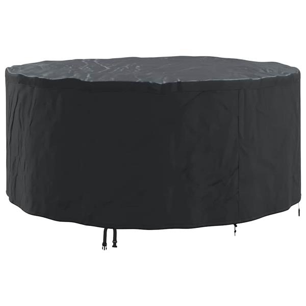Grote foto vidaxl hoes voor tuinmeubelen zwart 200 x 200 x 71 cm 210d stof tuin en terras tuinmeubelen