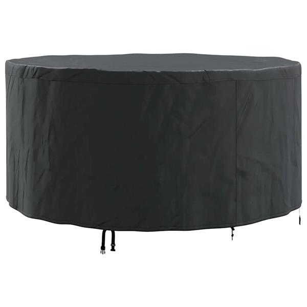 Grote foto vidaxl hoes voor tuinmeubelen zwart 182 x 182 x 85 cm 600d stof tuin en terras tuinmeubelen