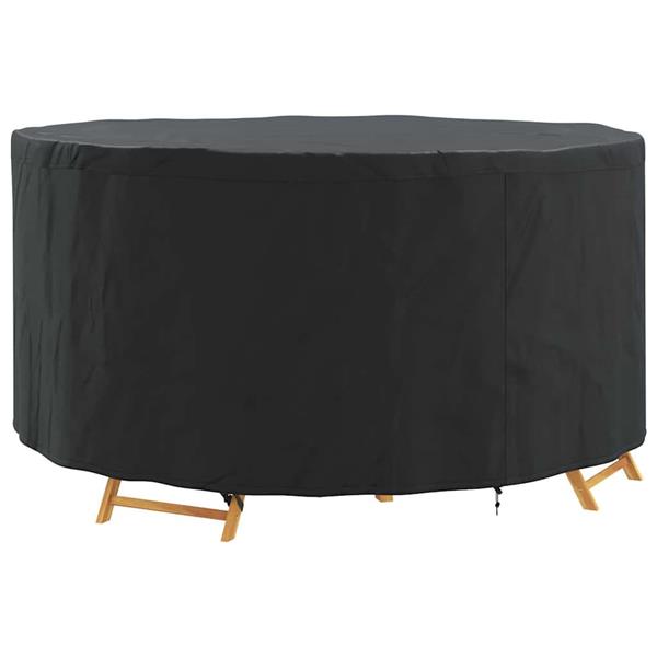 Grote foto vidaxl hoes voor tuinmeubelen zwart 182 x 182 x 85 cm 600d stof tuin en terras tuinmeubelen