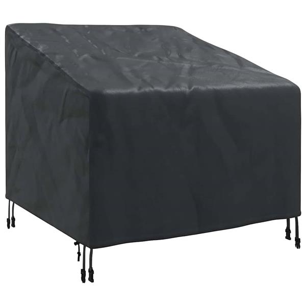 Grote foto vidaxl tuinstoelhoes zwart 90 x 90 x 50 75 cm 600d stof tuin en terras tuinmeubelen