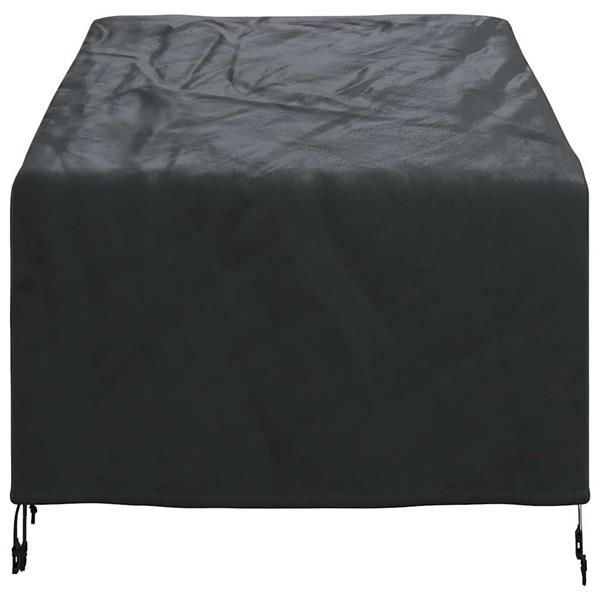 Grote foto vidaxl tuinstoelhoes zwart 90 x 90 x 50 75 cm 600d stof tuin en terras tuinmeubelen