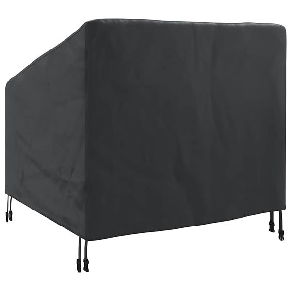 Grote foto vidaxl tuinstoelhoes zwart 90 x 90 x 50 75 cm 420d stof tuin en terras tuinmeubelen