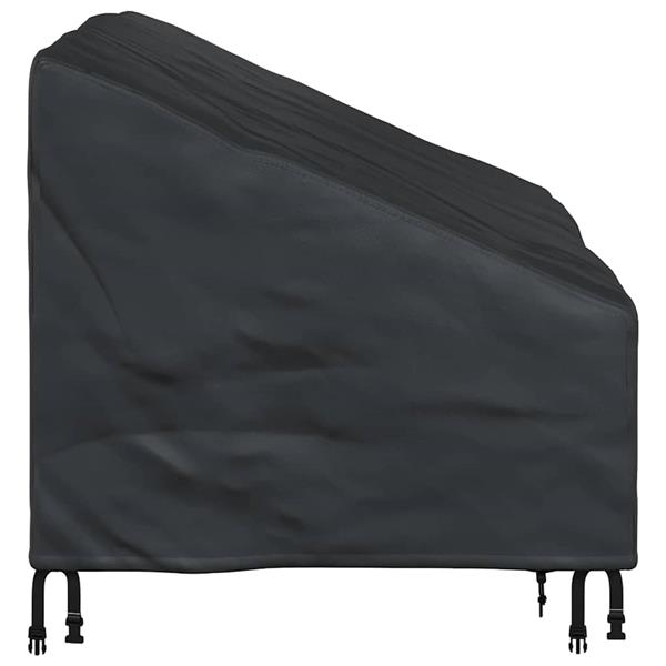 Grote foto vidaxl tuinbankhoes zwart 130 x 95 x 40 80 cm 600d stof tuin en terras tuinmeubelen