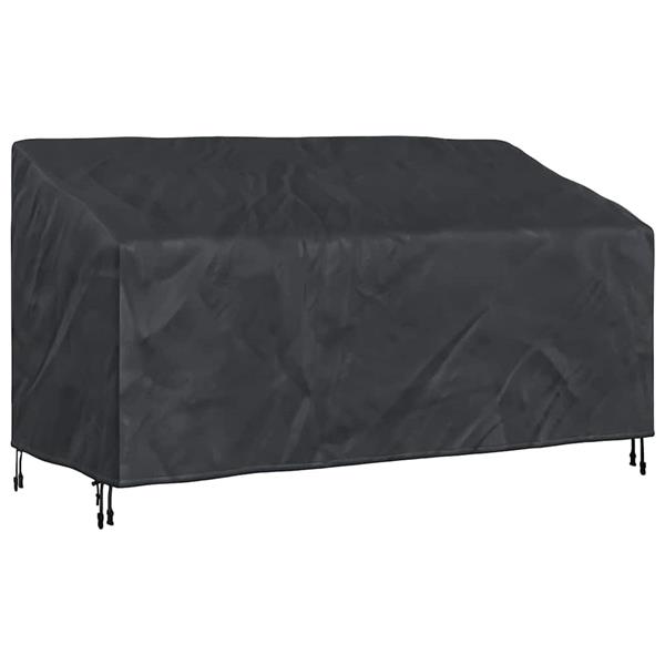 Grote foto vidaxl tuinbankhoes zwart 185 x 85 x 65 94 cm 420d stof tuin en terras tuinmeubelen