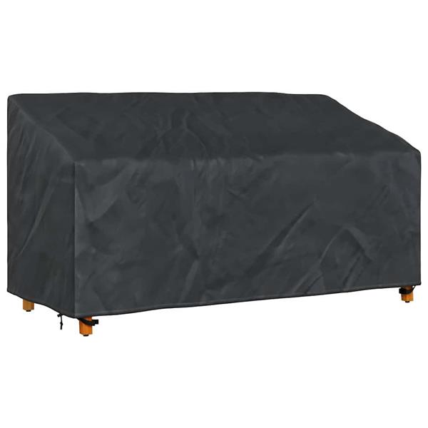 Grote foto vidaxl tuinbankhoes zwart 185 x 85 x 65 94 cm 420d stof tuin en terras tuinmeubelen