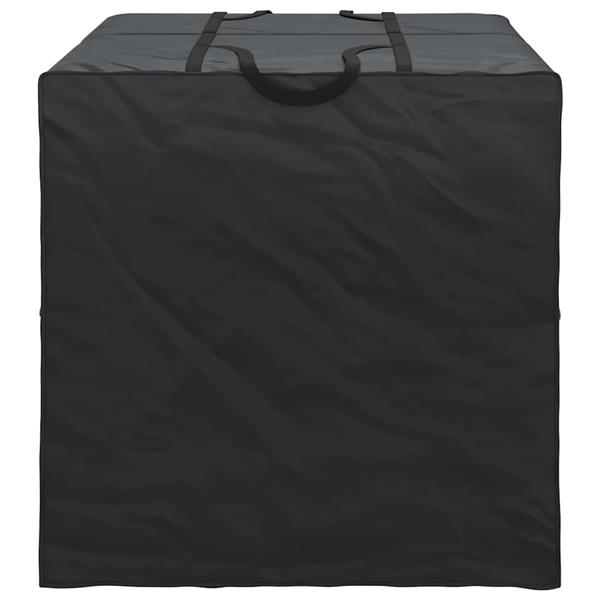 Grote foto vidaxl buitent opslagtas zwart 90 x 90 x 90 cm 420d stof tuin en terras tuinmeubelen