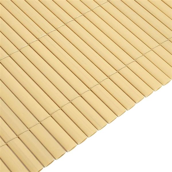 Grote foto vidaxl tuinhek dubbelzijdig geel 1 8x5 m pvc tuin en terras hekken en schuttingen