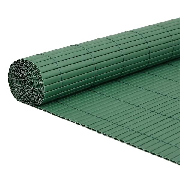 Grote foto vidaxl tuinhek dubbelzijdig groen 1 8x5 m pvc tuin en terras hekken en schuttingen