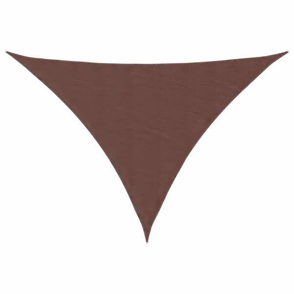 Grote foto vidaxl zonnezeil bruin 7x5x5 m 100 polyester oxford tuin en terras overige tuin en terras