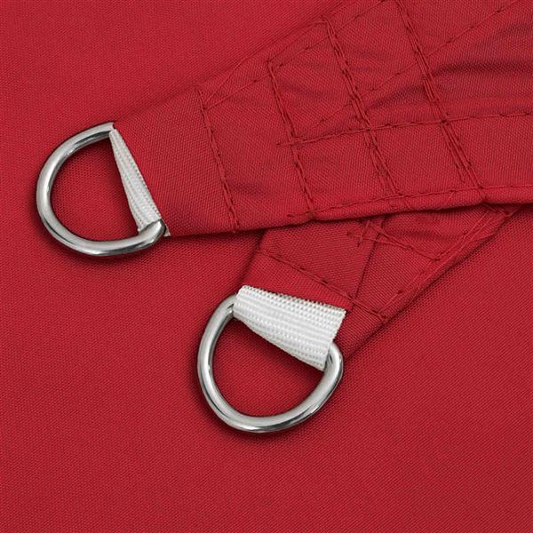 Grote foto vidaxl zonnezeil rood 2x2x2 m 100 polyester oxford tuin en terras overige tuin en terras