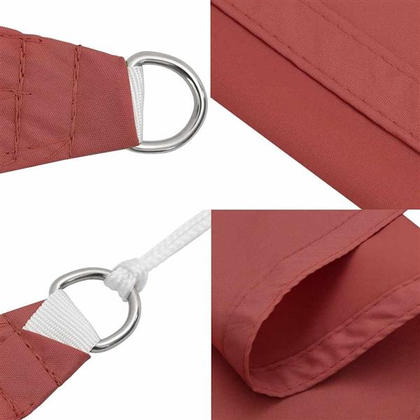 Grote foto vidaxl zonneschermzeil terracotta 2x2x2 m 100 polyester oxford tuin en terras overige tuin en terras