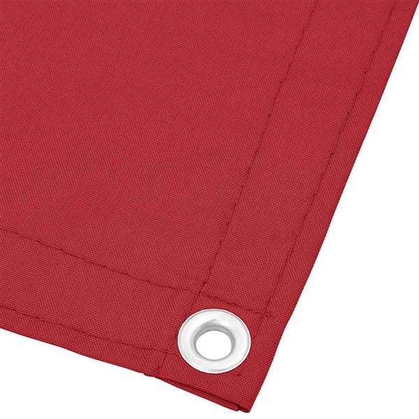 Grote foto vidaxl balkonscherm rood 120x800 cm 100 polyester oxford tuin en terras overige tuin en terras