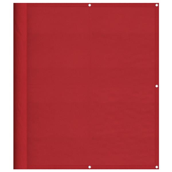 Grote foto vidaxl balkonscherm rood 120x700 cm 100 polyester oxford tuin en terras overige tuin en terras