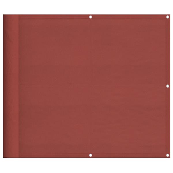 Grote foto vidaxl balkonscherm terracotta 90x1000 cm 100 polyester oxford tuin en terras overige tuin en terras