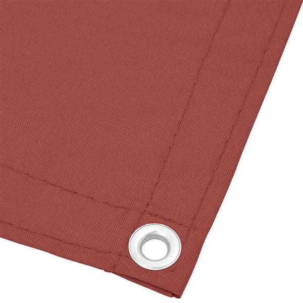 Grote foto vidaxl balkonscherm terracotta 75x800 cm 100 polyester oxford tuin en terras overige tuin en terras