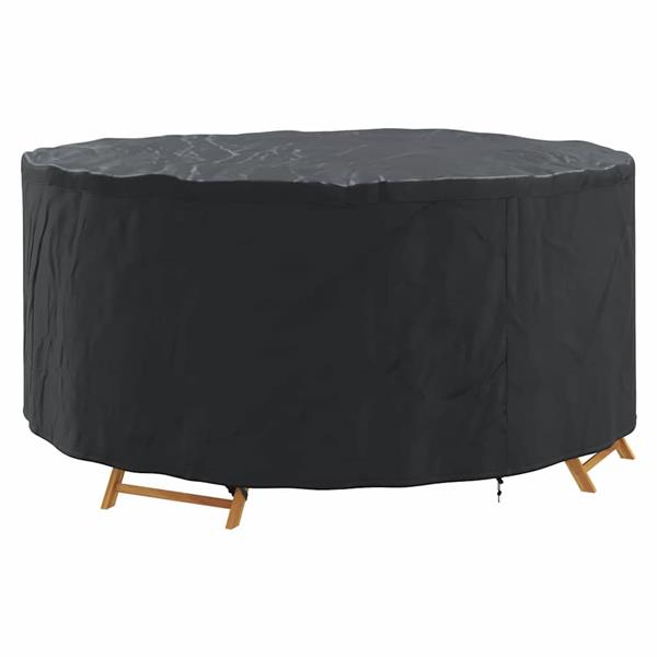 Grote foto vidaxl hoes voor tuinmeubelen zwart 200 x 200 x 71 cm 420d stof tuin en terras tuinmeubelen