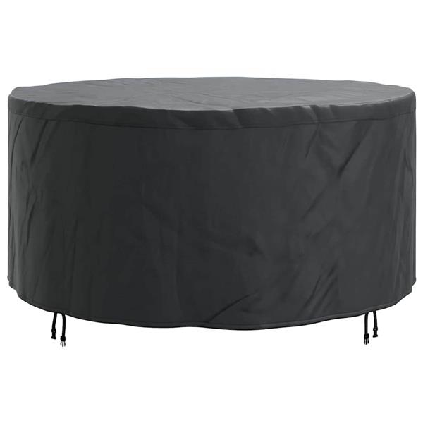 Grote foto vidaxl hoes voor tuinmeubelen zwart 182 x 182 x 71 cm 600d stof tuin en terras tuinmeubelen
