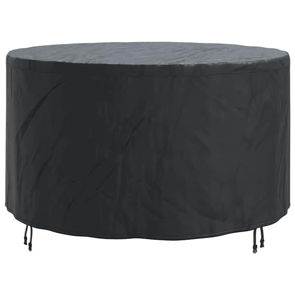 Grote foto vidaxl hoes voor tuinmeubelen zwart 157 x 157 x 71 cm 600d stof tuin en terras tuinmeubelen
