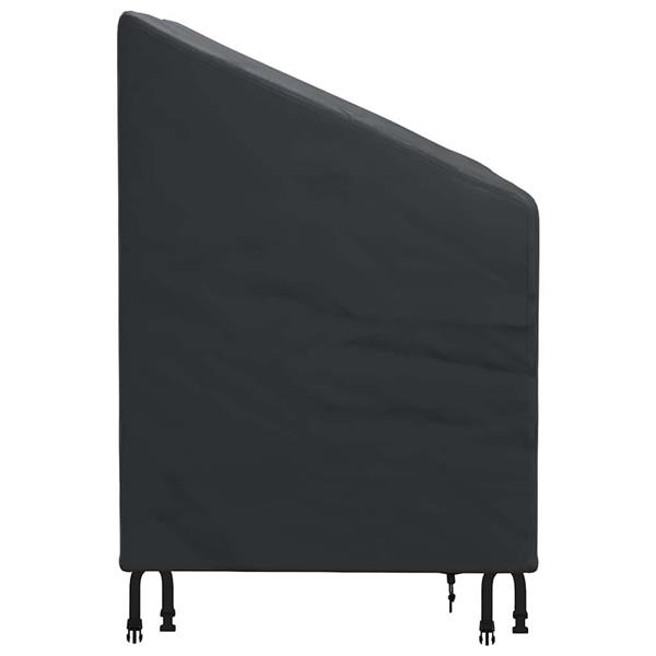 Grote foto vidaxl tuinstoelhoes zwart 75 x 78 x 65 100 cm 420d stof tuin en terras tuinmeubelen