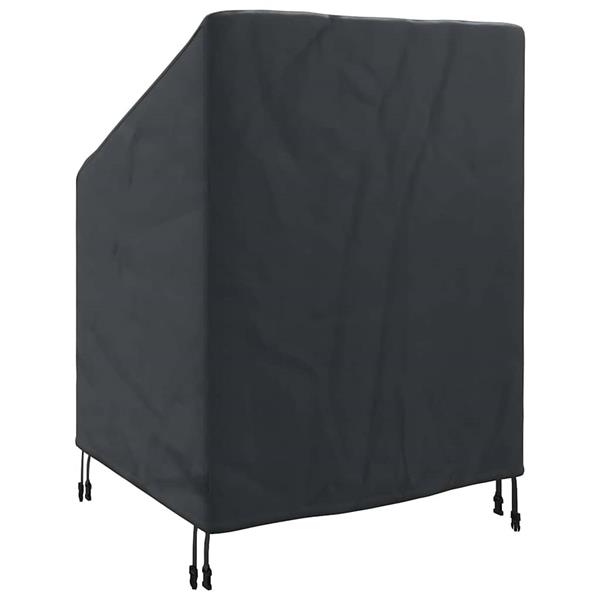 Grote foto vidaxl tuinstoelhoes zwart 75 x 78 x 65 100 cm 420d stof tuin en terras tuinmeubelen