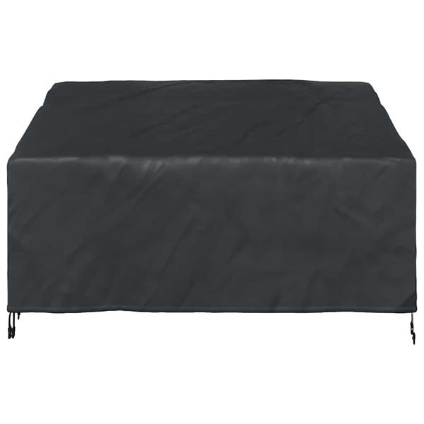 Grote foto vidaxl tuinbankhoes zwart 160 x 100 x 61 89 cm 210d stof tuin en terras tuinmeubelen