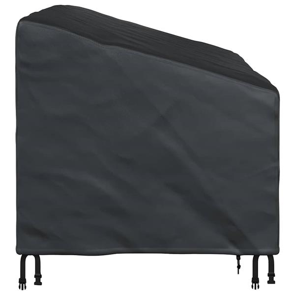 Grote foto vidaxl tuinbankhoes zwart 160 x 100 x 61 89 cm 210d stof tuin en terras tuinmeubelen