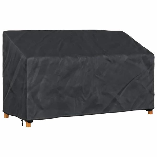 Grote foto vidaxl tuinbankhoes zwart 165 x 70 x 65 94 cm 420d stof tuin en terras tuinmeubelen