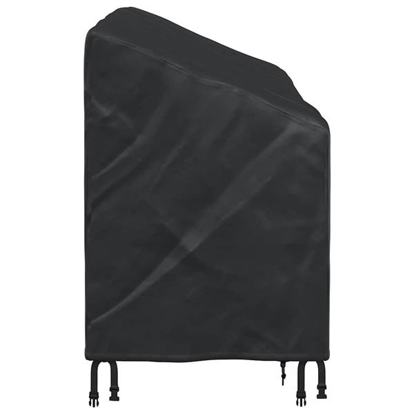 Grote foto vidaxl tuinbankhoes zwart 165 x 70 x 65 94 cm 420d stof tuin en terras tuinmeubelen