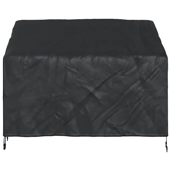 Grote foto vidaxl tuinbankhoes zwart 134 x 70 x 65 94 cm 600d stof tuin en terras tuinmeubelen