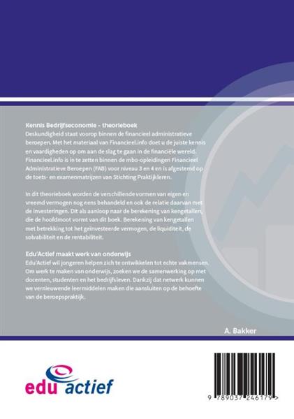 Grote foto kennis bedrijfseconomie 2018 theorieboek financieel.info boeken overige boeken