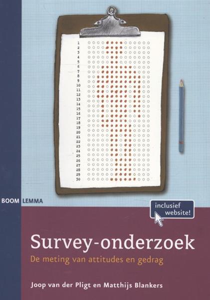 Grote foto survey onderzoek boeken psychologie