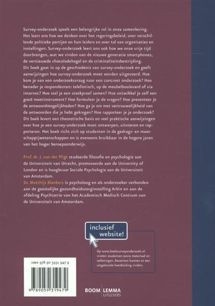 Grote foto survey onderzoek boeken psychologie