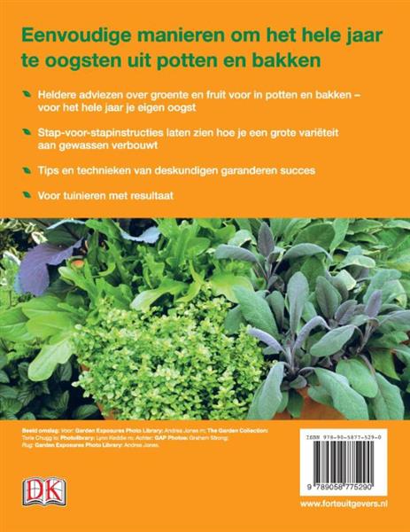 Grote foto groente en fruit in potten en bakken boeken hobby en vrije tijd