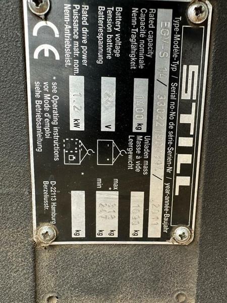 Grote foto vs 22354 elektrische triplex stapelaar still 4.940mm freelift doe het zelf en verbouw hefwerktuigen