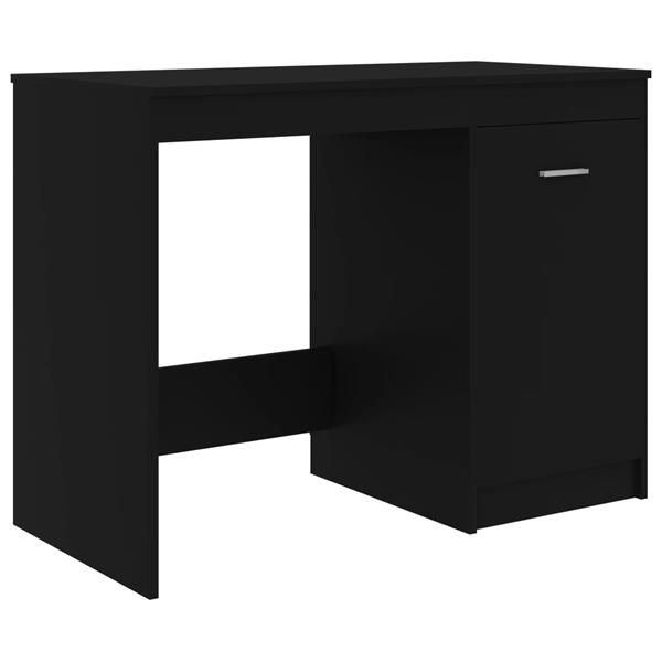 Grote foto vidaxl bureau 140x50x76 cm bewerkt hout zwart huis en inrichting stoelen