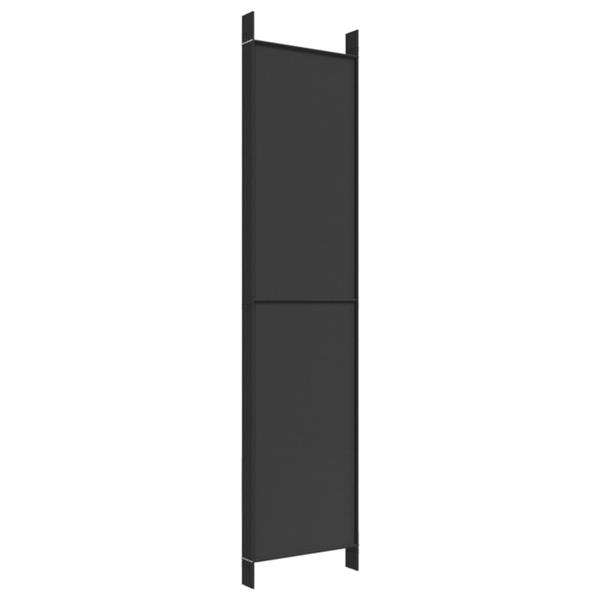 Grote foto vidaxl kamerscherm met 6 panelen 300x220 cm stof zwart huis en inrichting overige huis en inrichting