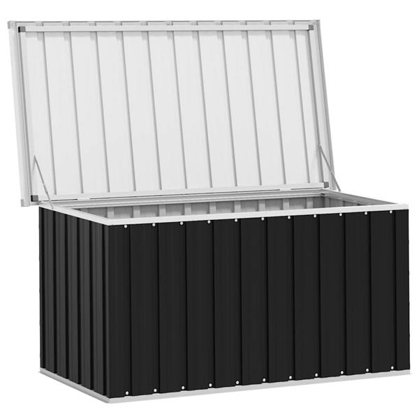 Grote foto vidaxl tuinbox 129x67x65 cm antraciet tuin en terras overige tuin en terras