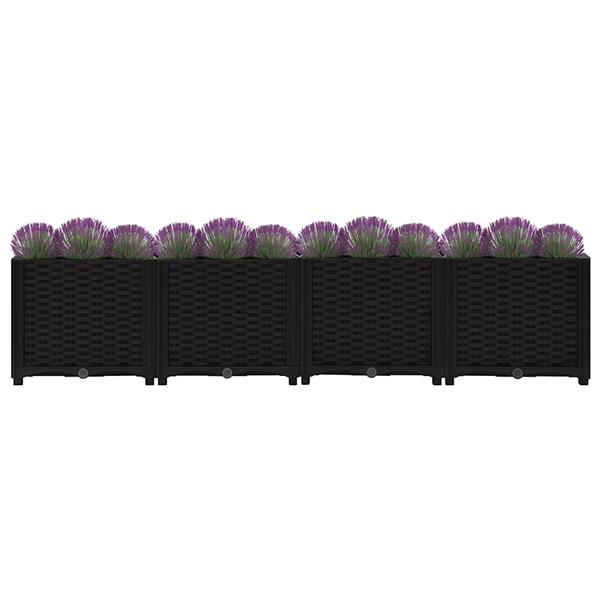 Grote foto vidaxl plantenbak verhoogd 160x40x38 cm polypropyleen tuin en terras overige tuin en terras