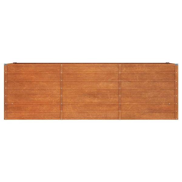 Grote foto vidaxl plantenbak verhoogd 240x80x77 cm cortenstaal roestig tuin en terras overige tuin en terras