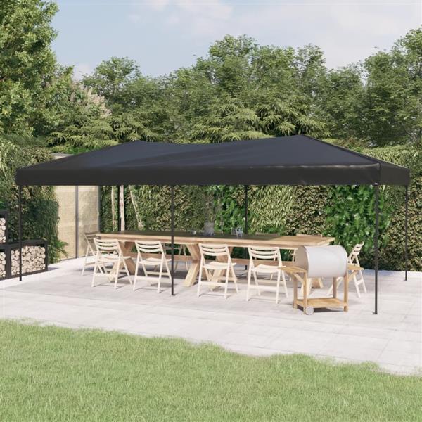 Grote foto vidaxl partytent inklapbaar 3x6 m antracietkleurig tuin en terras overige tuin en terras