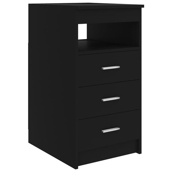 Grote foto vidaxl bureau 140x50x76 cm bewerkt hout zwart huis en inrichting stoelen