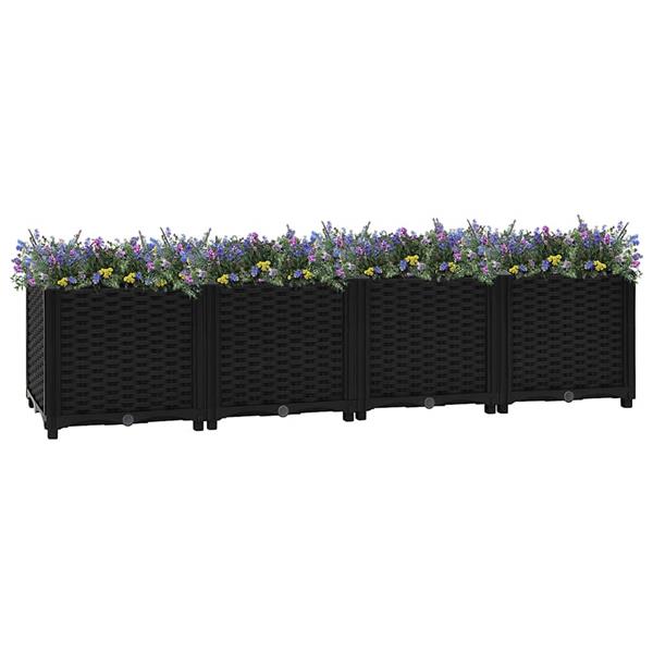 Grote foto vidaxl plantenbak verhoogd 160x40x38 cm polypropyleen tuin en terras overige tuin en terras